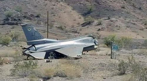 The jet crashed after failing to land properly at an airport in Arizona. (Havasu News)