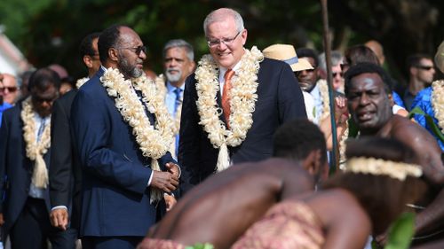 Scott Morrison Vanuatu politics talks