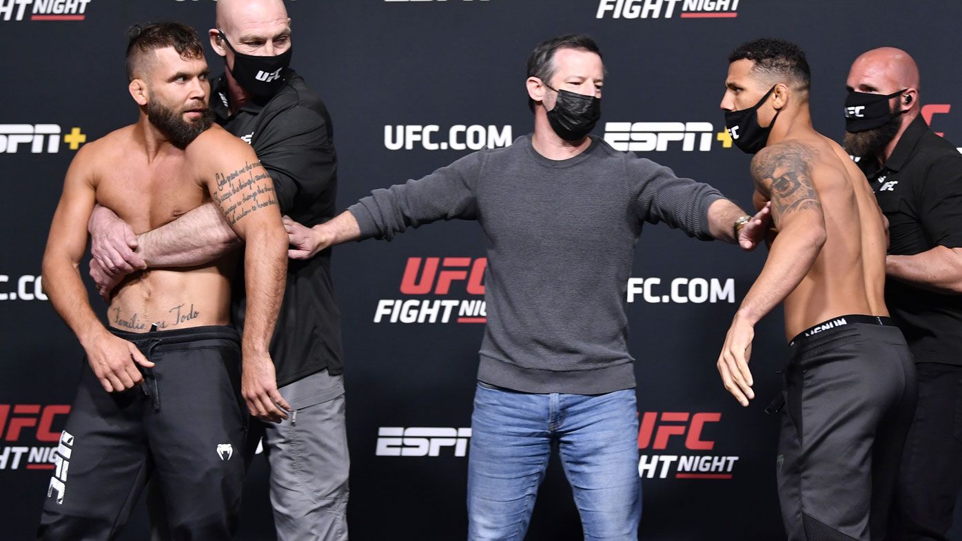 'For a push?': Weigh-in clash causes UFC grudge match cancellation