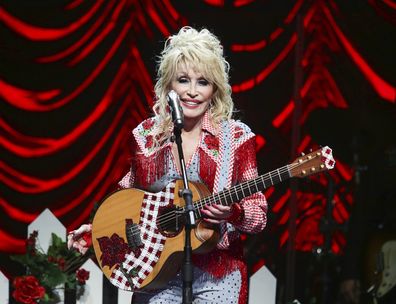 Dolly Parton performs at Austin City Limits Live during Blockchain Creative Labs' Dollyverse event during the South by Southwest Music Festival on March 18, 2022, in Austin, Texas. 