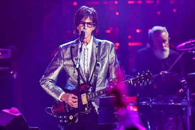 CLEVELAND, OH - APRIL 14:  Inductee Ric Ocasek of The Cars performs during the 33rd Annual Rock & Roll Hall of Fame Induction Ceremony at Public Auditorium on April 14, 2018 in Cleveland, Ohio.  (Photo by Jeff Kravitz/FilmMagic)