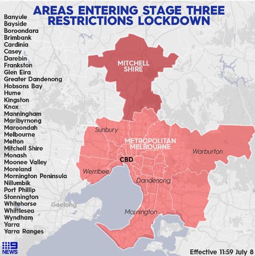 What Do Stage Three Lockdown Restrictions Mean For Melbourne