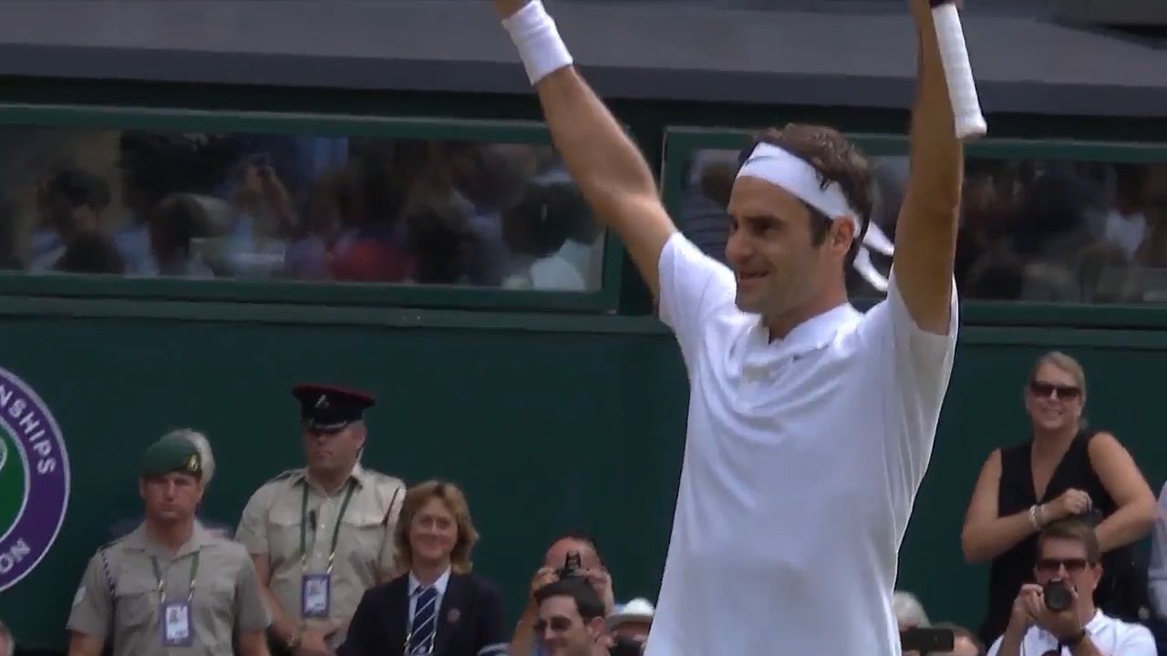 Federer makes Wimbledon history by winning eighth title