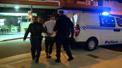 Police responded to a brawl outside a Sydney nightclub. Image: 9News