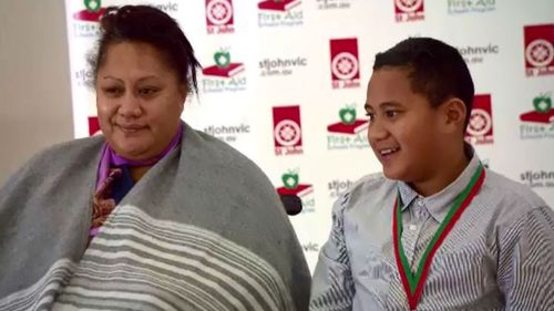 Young Melbourne boy honoured for saving mum’s life as goal to train all students in first aid set for 2020