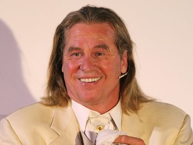 Val Kilmer performs on stage during the opening night of his one man show "Citizen Twain" at Hollywood Forever on March 30, 2012 in Hollywood, California.