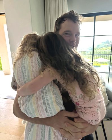 Chris Pratt with daughters Lyla and Eloise