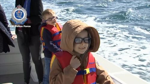 NSW Police took some terminally-ill children for a special outing on Sydney Harbour.