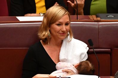 Larissa Waters breastfeed