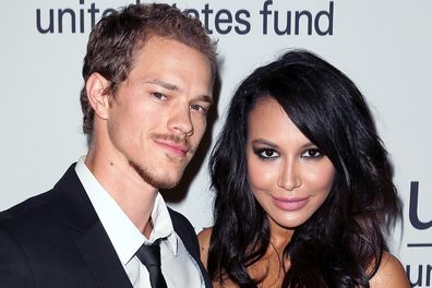 Ryan Dorsey and Naya Rivera attends UNICEF's Next Generation's 2nd Annual UNICEF Masquerade Ball at Hollywood Forever Cemetery on October 30, 2014 in Los Angeles, California.