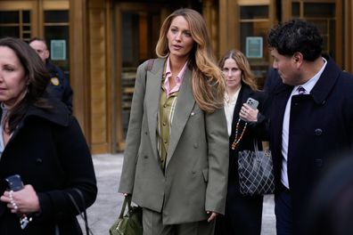 Blake Lively leaves a courthouse in New York, Wednesday, Feb. 11, 2026, who came to the courthouse to see if her lawsuit alleging sexual harassment  on the set of the 2024 romantic drama It Ends With Us could be settled before a May trial. 