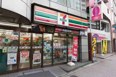 7-Eleven Convenience Store in Shinjuku, Tokyo, Japan. 7-Eleven is a international chain of convenience stores.