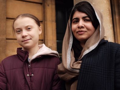 Greta Thunberg and Malala Yousafzai at Oxford University