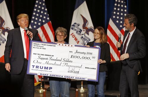 The lawsuits relate to spending made by the Trump Foundation during the 2016 election. Picture: AAP