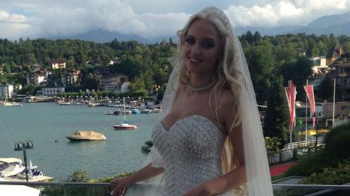 The young bride posted on Facebook that she was thrilled to be in love and married to her billionaire beau. (Picture: Facebook)