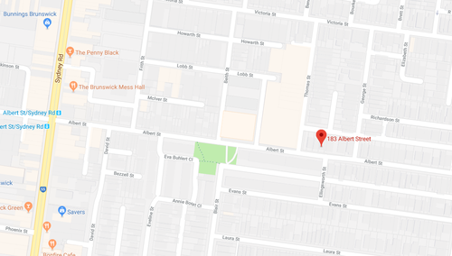 The body was discovered on Albert Street in Brunswick. (Google Maps)