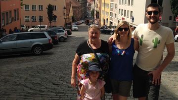 Leigh and his family in Germany.