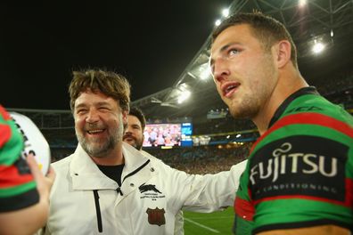 Russell Crowe, Sam Burgess, 2014 NRL Grand Final