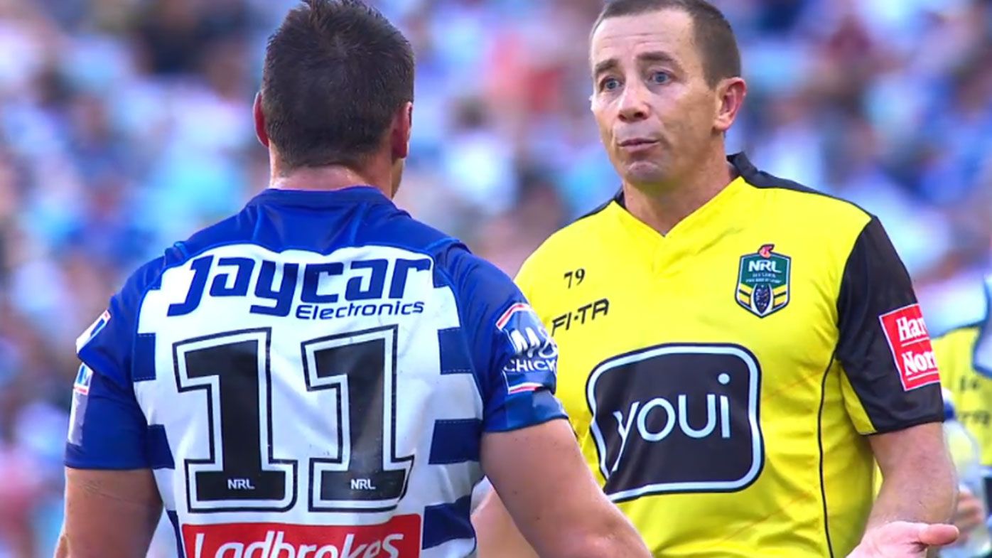 NRL news: Referee Cummins apologises to Bulldogs skipper for mistake leading to try