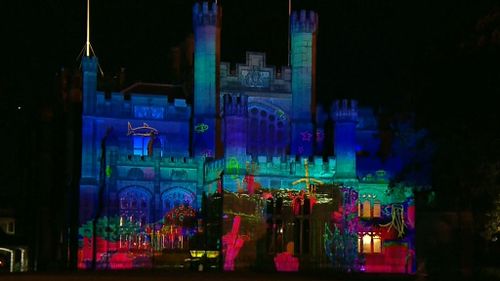 For the first time at Vivid Sydney, Government House will be lit up this year. Picture: 9NEWS