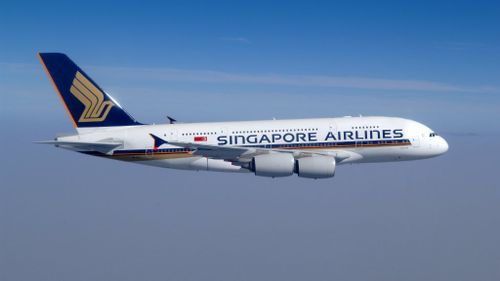 A Singapore Airlines jet.