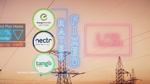 Tango, Nectr and EnergyAustralia's have fixed rates.