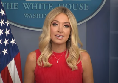 Kayleigh McEnany White House Briefing hosting conference