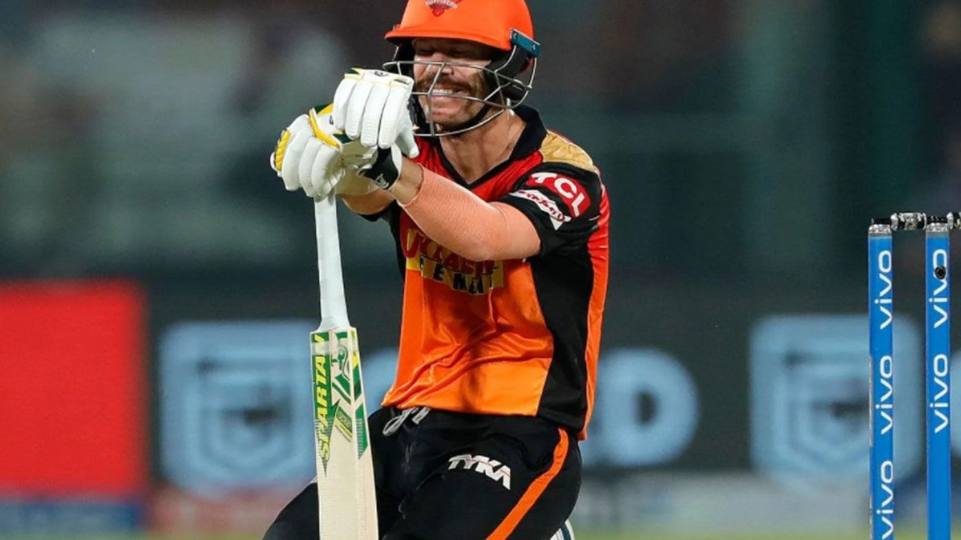 David Warner in action for Sunrisers Hyderabad earlier in the tournament.