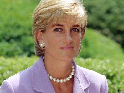 Princess Diana at the Red Cross Headquarters in Washington in 1997.