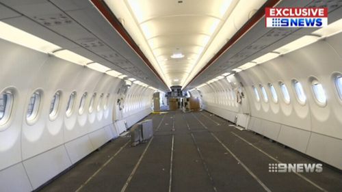 The refurbishment of the planes takes up to 12 days per aircraft. (9NEWS)