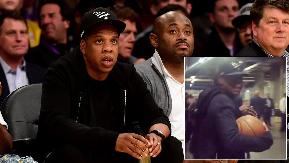 Jay-Z walks away with historical NBA memento