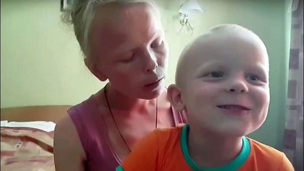 Svetlana Maximova and son Artem