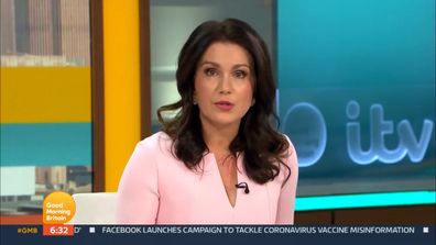 Susanna Reid on Good Morning Britain the day after Piers Morgan quit the show