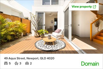 Queensland luxury new house home deck Domain listing