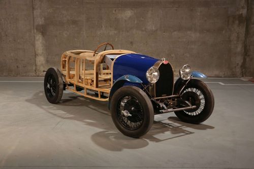 The half-reconstructed 1929 Bugatti Type 40.