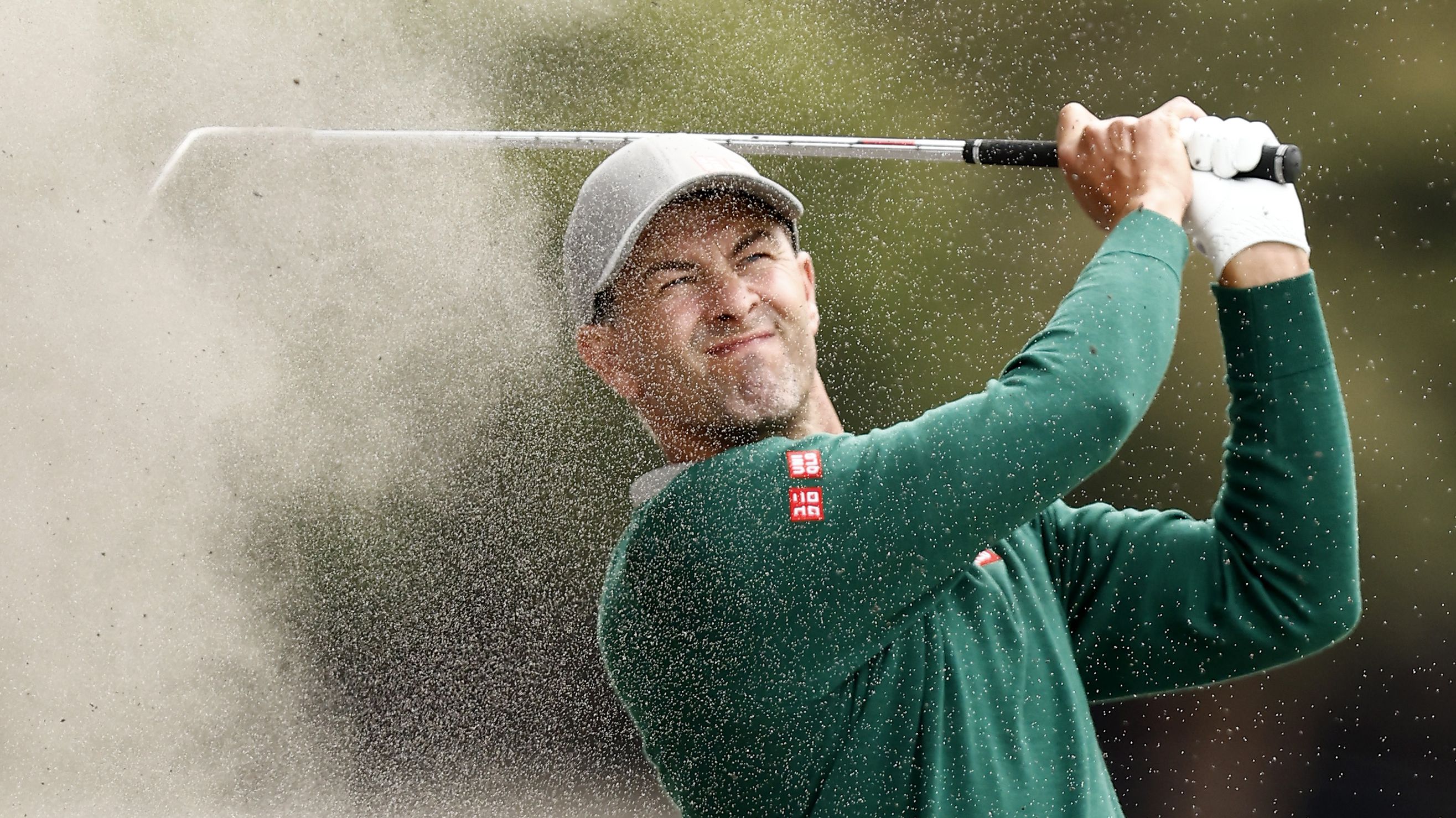 Adam Scott plays his second shot on the 6th hole during Day 1 of the 2022 Australian Open at Kingston Heath. (Photo by Darrian Traynor/Getty Images)