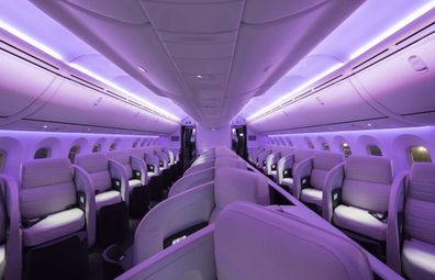 Air New Zealand Boeing 787-9 Dreamliner Business Class Cabin