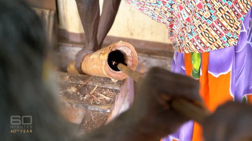 One Balinese business owner proudly boasted that he and his 100 workers were experts in Aboriginal art. Picture: 60 Minutes