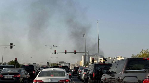 Smoke rises aft respective blasts were heard successful Doha, Qatar, connected Tuesday
