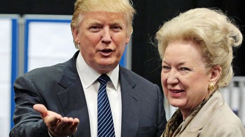 President Donald Trump with his older sister Maryanne Trump Barry.