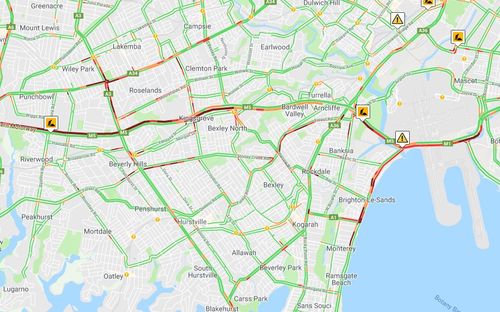 The long delays are expected to continue until the truck is cleared. Picture: livetraffic.com