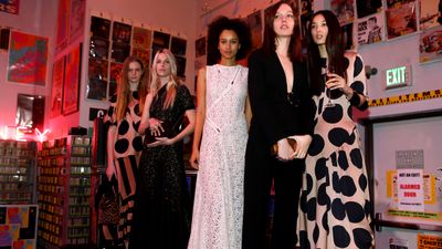 Models present the pre-fall 2016 collection