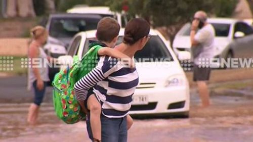 At least four water mains have burst in north eastern Adelaide. (9NEWS)