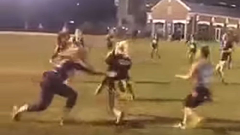 Footballer bamboozles defence with fancy footwork