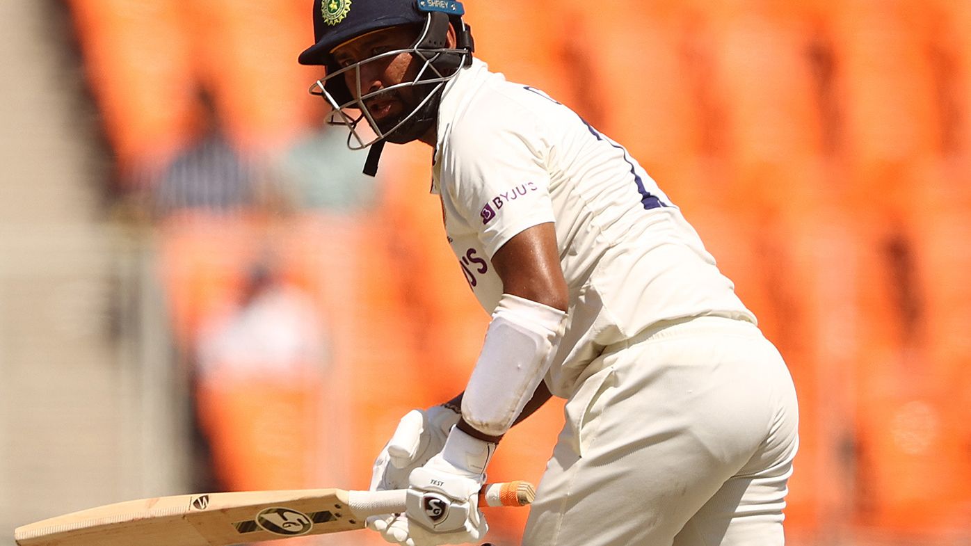 Cheteshwar Pujara was the second Indian wicket to fall on day three.