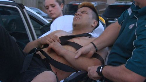 John Taukamo was shot in the stomach at legs at a boat ramp in Logan on Friday night (9NEWS)