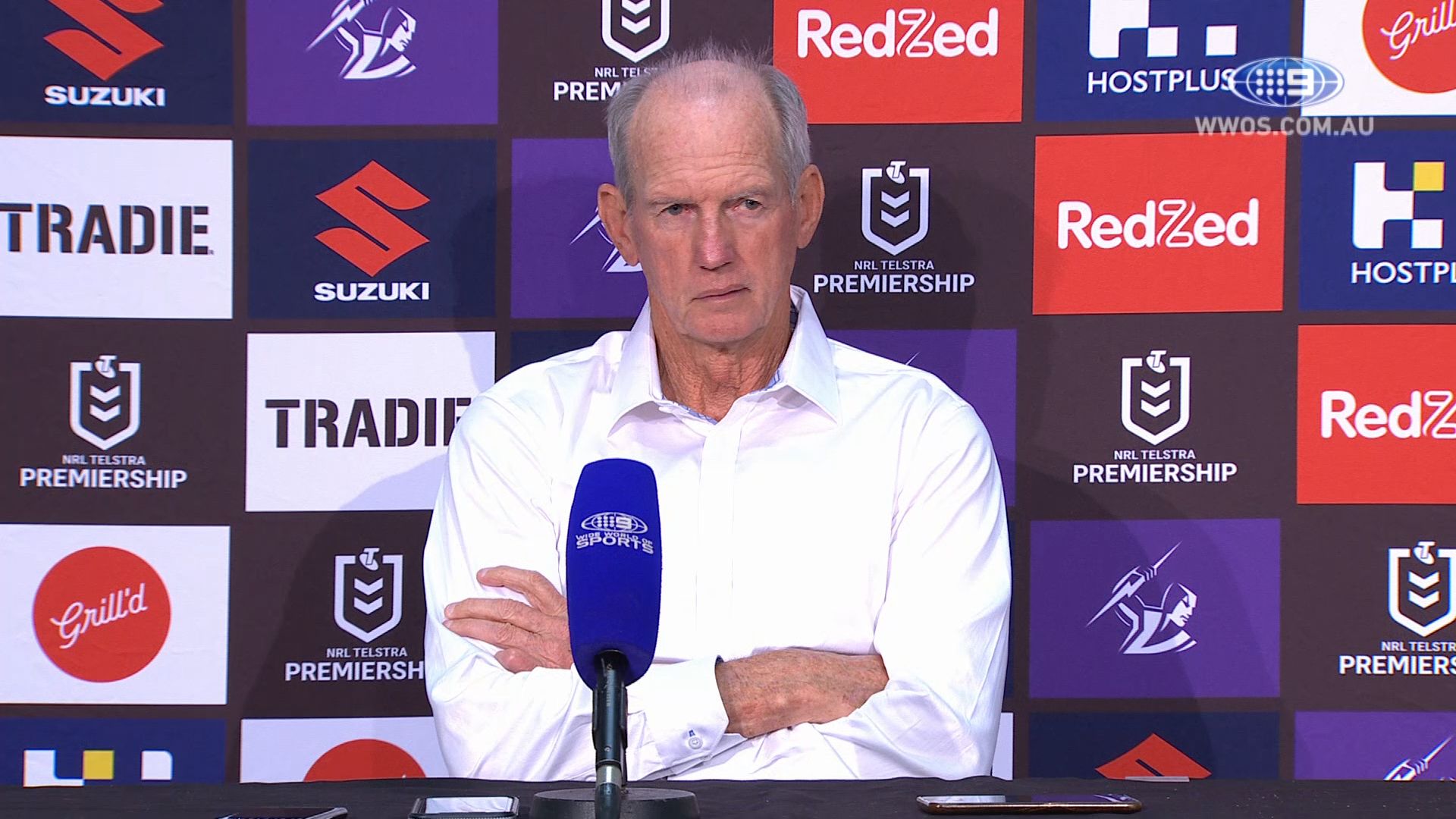 Fuming Wayne Bennett blasts 'awful' South Sydney after loss to Melbourne