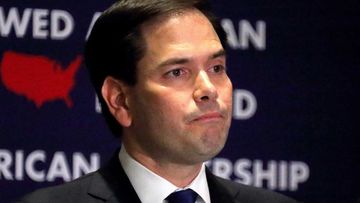 Marco Rubio announces he is suspending his campaign. (AAP)