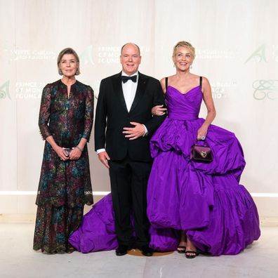 Princess Caroline, Prince Albert and actress Sharon Stone.