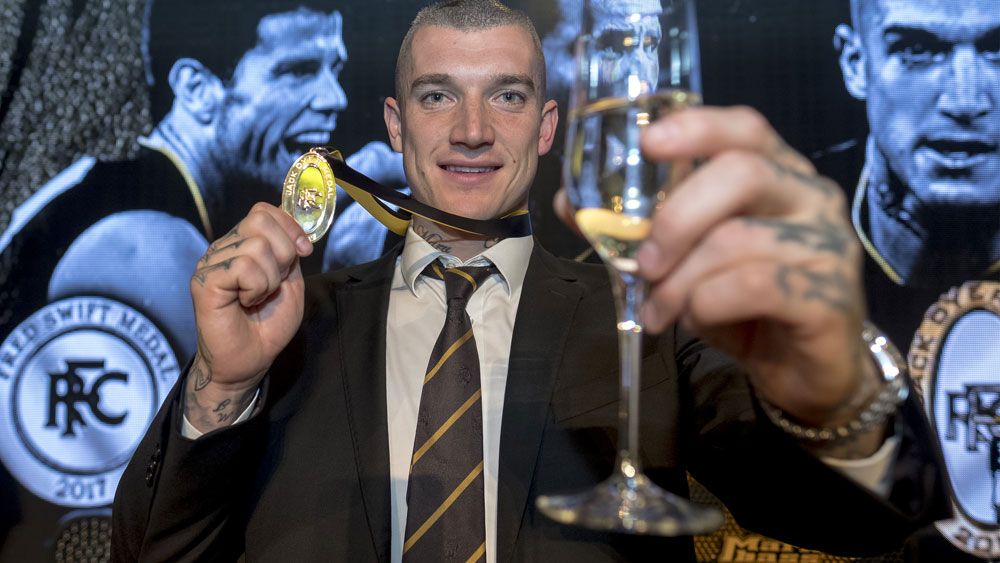 Richmond superstar Dustin Martin predicts more AFL success for Tigers after Jack Dyer Medal win